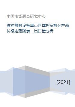磁控濺射設(shè)備重點區(qū)域投資機會產(chǎn)品價格走勢圖表 出口量分析